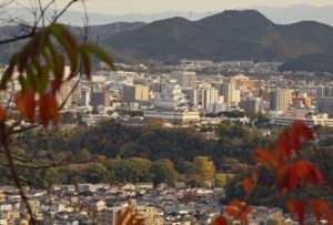 八丈岩山から見える姫路城